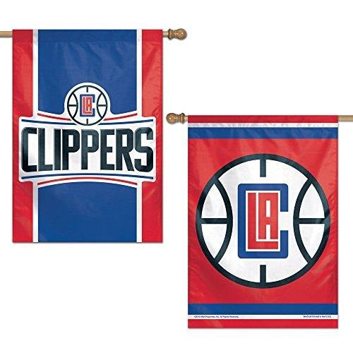 Los Angeles Clippers 2 Sided Vertical Banner heartlandflags