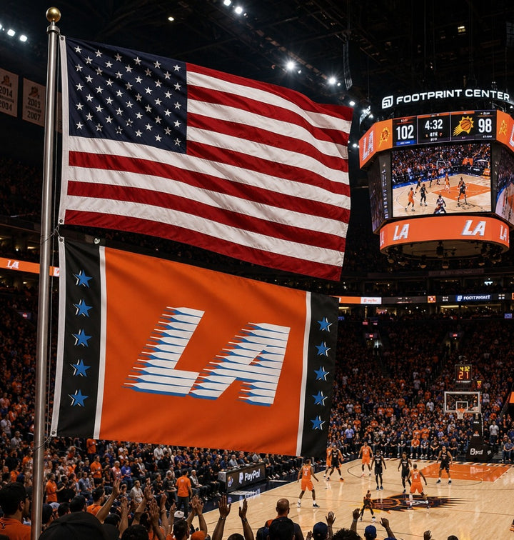 Los Angeles Clippers Flag 3x5 Basketball heartlandflags