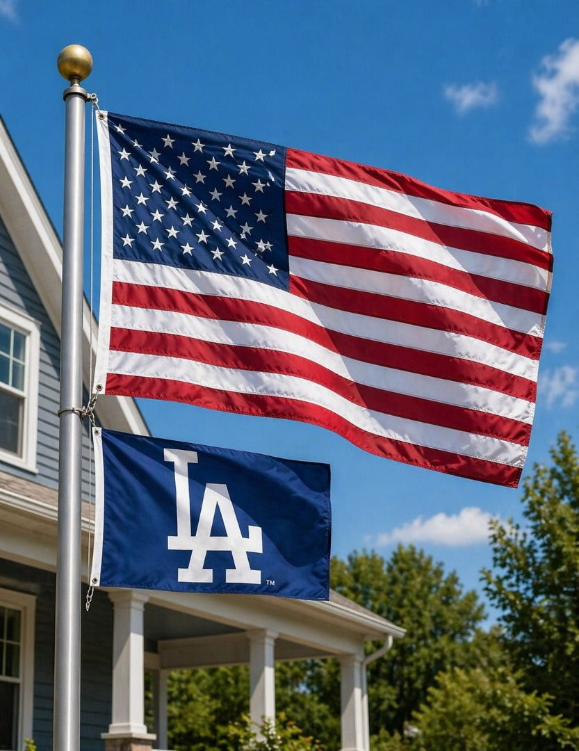 Los Angeles Dodgers 2 Sided 2x3 Flag heartlandflags