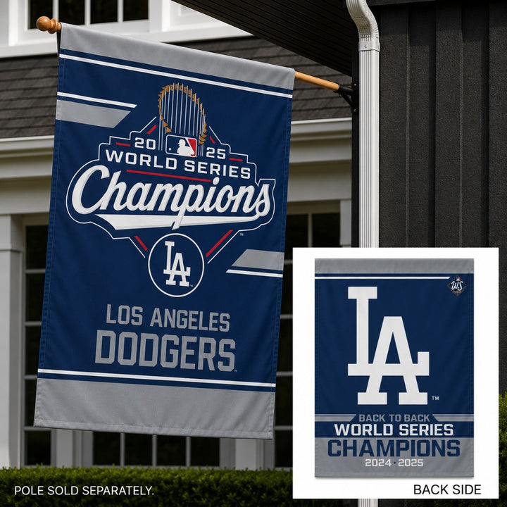 Los Angeles Dodgers 2 Sided Back To Back Champions heartlandflags