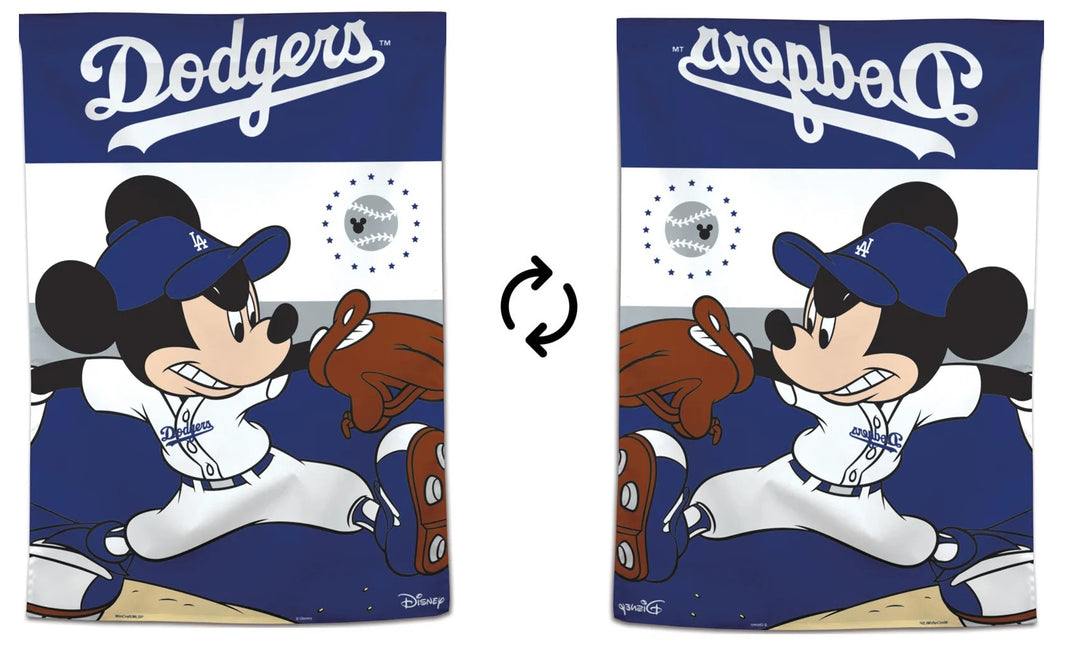 Los Angeles Dodgers Banner Mickey Mouse House Flag heartlandflags