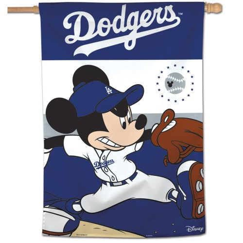 Los Angeles Dodgers Banner Mickey Mouse House Flag heartlandflags