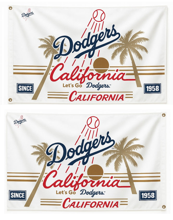 Los Angeles Dodgers California 2 Sided 3x5 Flag heartlandflags