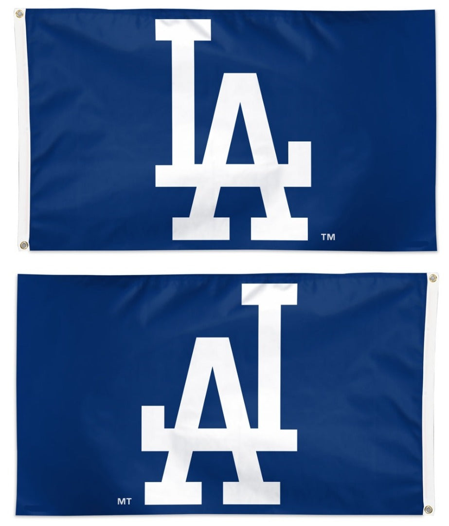 Los Angeles Dodgers Flag 3x5 LA Logo heartlandflags