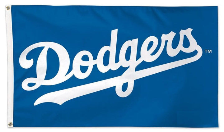 Los Angeles Dodgers Flag 3x5 Wordmark Logo heartlandflags