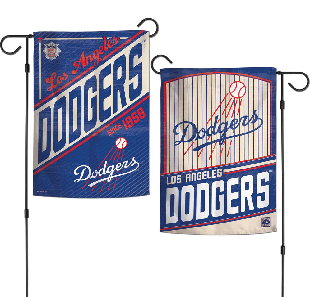 Los Angeles Dodgers Garden Flag 2 Sided Pinstripe Vintage Brooklyn heartlandflags