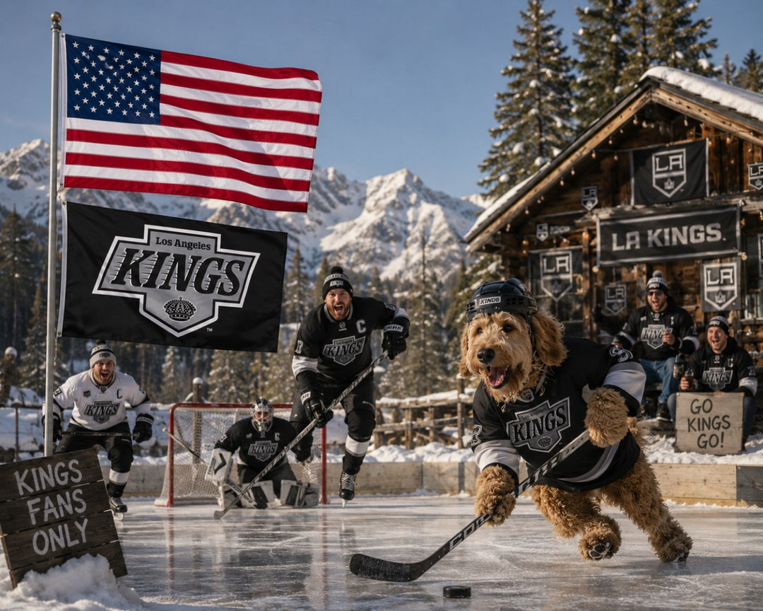 Los Angeles Kings Flag 3x5 New Logo 2 Sided