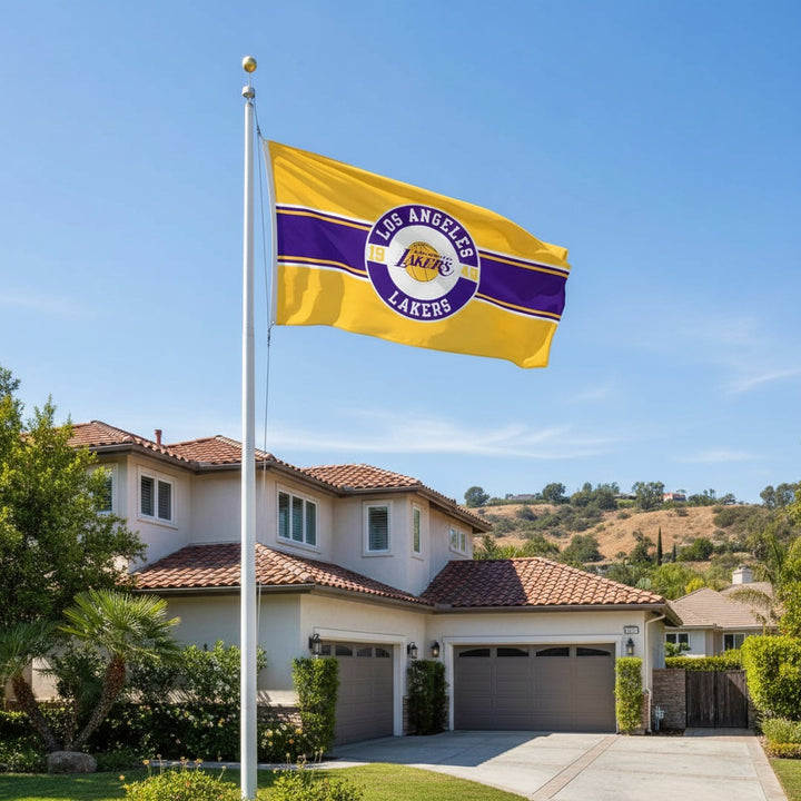 Los Angeles Lakers Embroidered 3x5 Flag heartlandflags