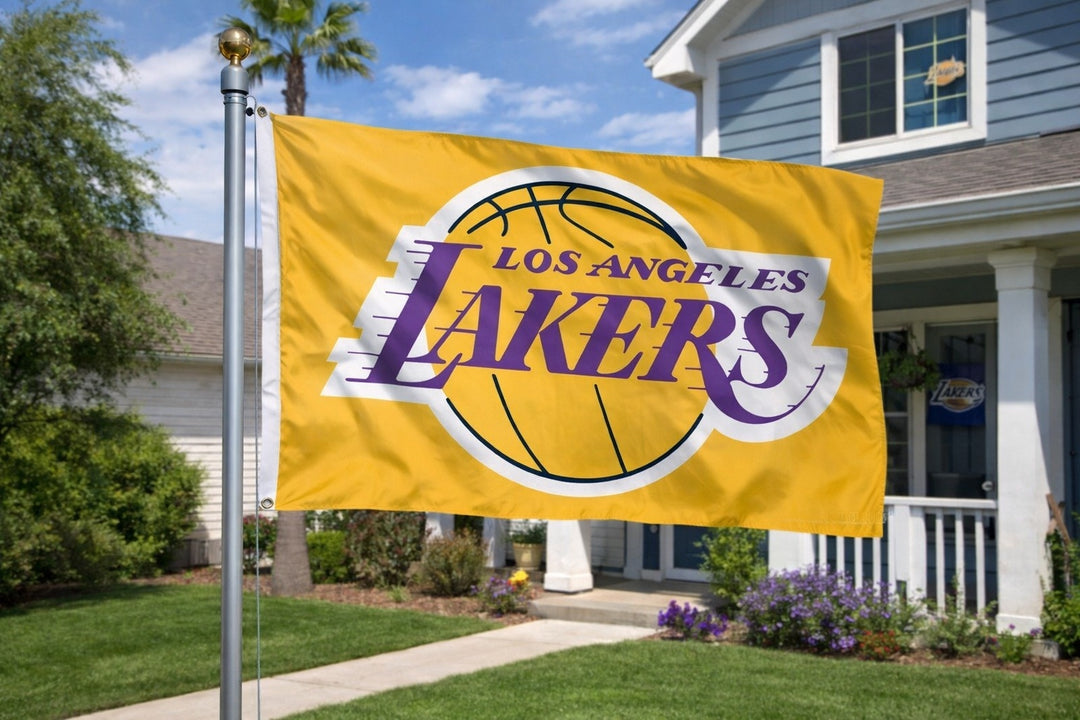 Los Angeles Lakers Flag 3x5 Yellow heartlandflags