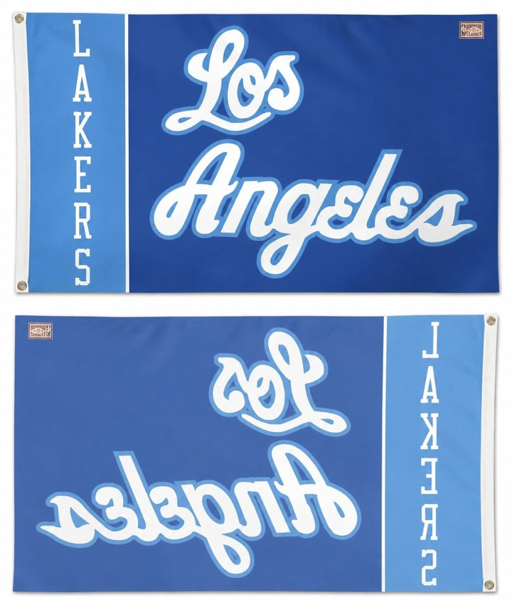 Los Angeles Lakers Hardwood Classics 3x5 Flag heartlandflags