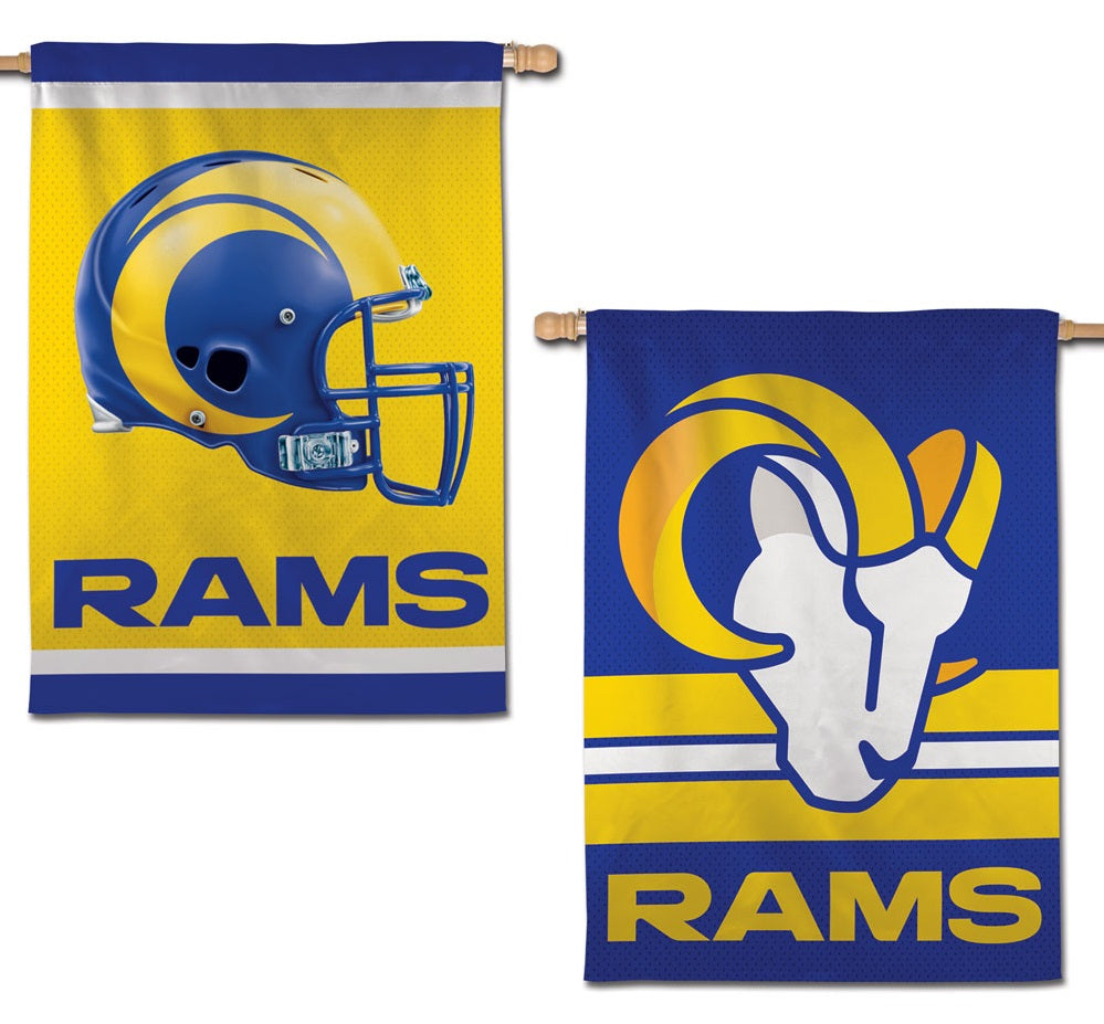 Los Angeles Rams 2 Sided Logo Banner heartlandflags