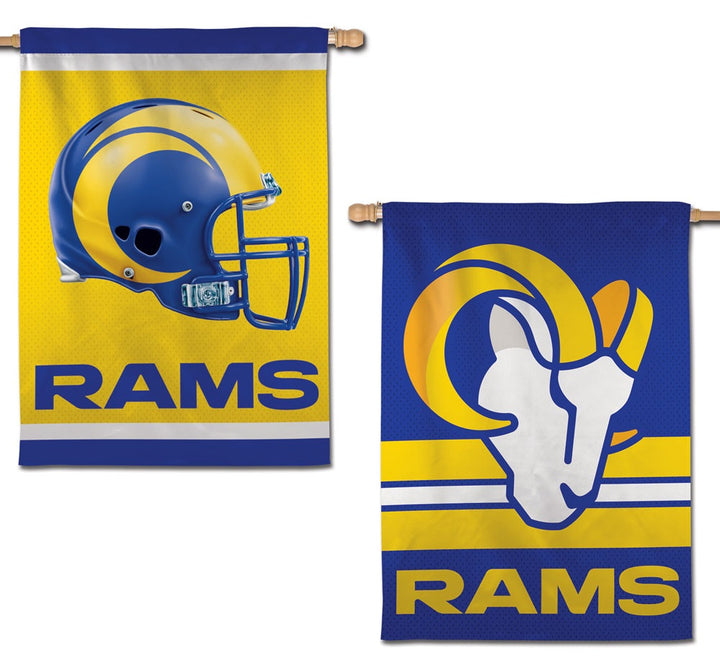 Los Angeles Rams 2 Sided Logo Banner heartlandflags