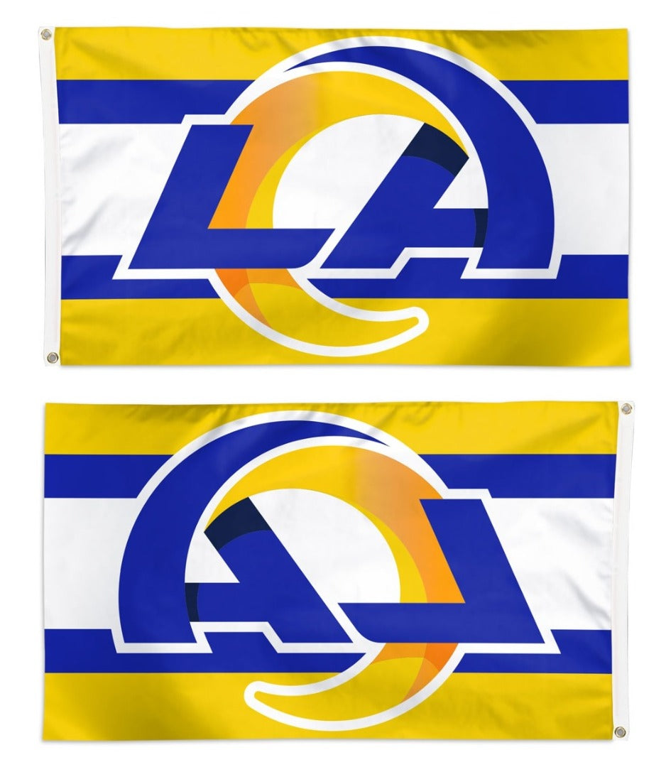 Los Angeles Rams Flag 3x5 Logo Stripe heartlandflags