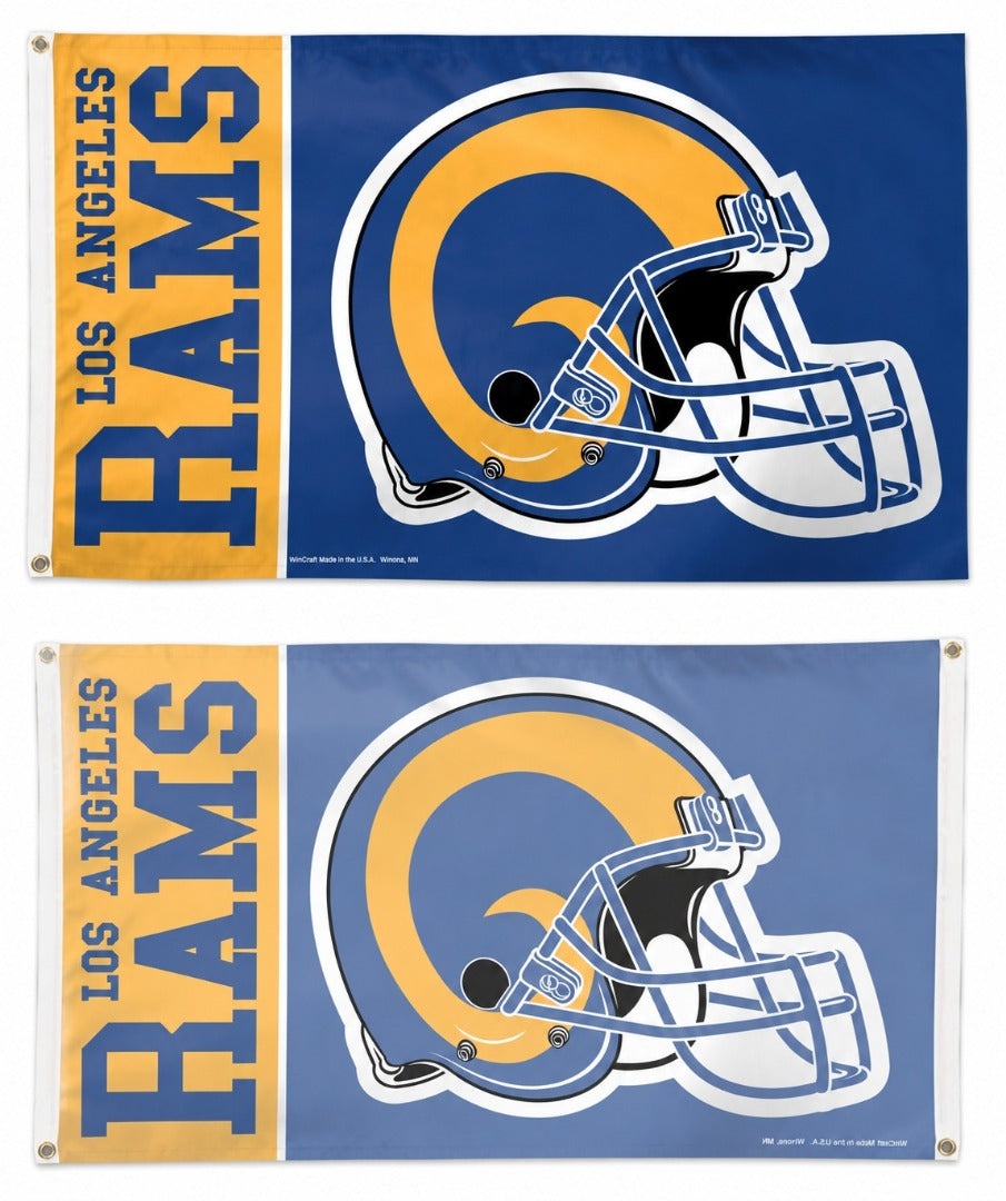 Los Angeles Rams Flag 3x5 Retro Helmet heartlandflags