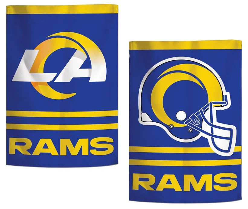 Los Angeles Rams Garden Flag 2 Sided Logo heartlandflags