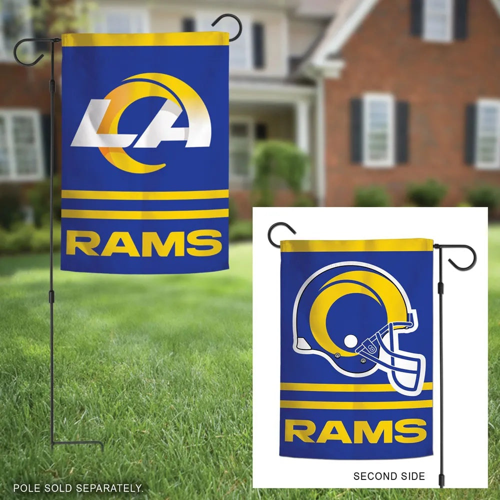 Los Angeles Rams Garden Flag 2 Sided Logo heartlandflags