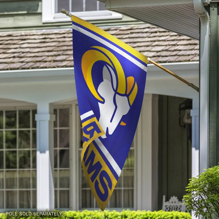 Los Angeles Rams Mega Flag Vertical House Banner heartlandflags