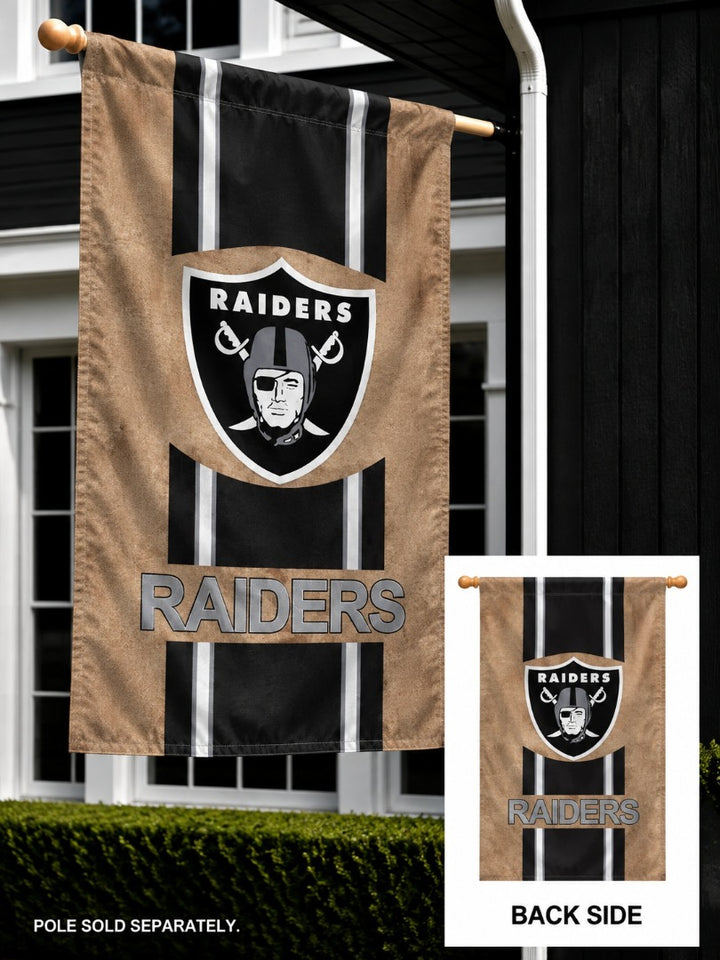 Los Vegas Raiders 2 Sided Burlap Banner heartlandflags