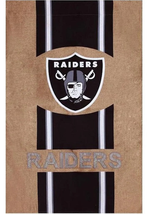 Los Vegas Raiders 2 Sided Burlap Banner heartlandflags