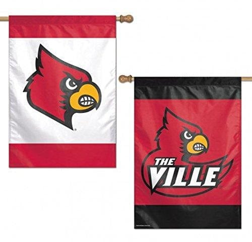 Louisville Cardinals Banner 2 Sided Logo House Flag heartlandflags