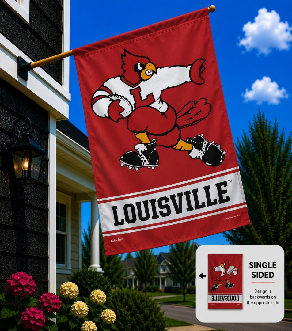 Louisville Cardinals Banner Football heartlandflags