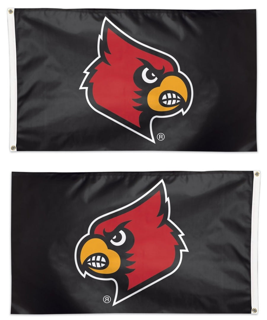Louisville Cardinals Flag 3x5 Black heartlandflags