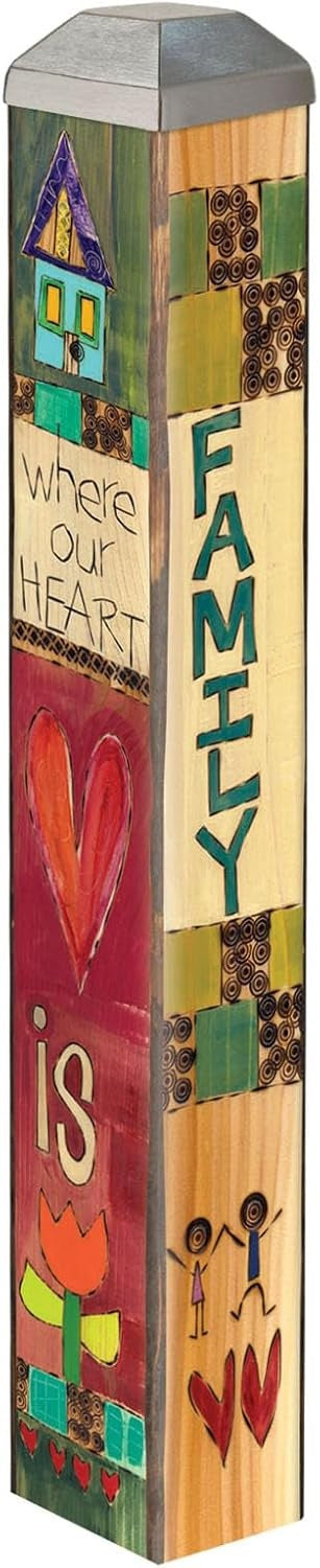 Love Is Family 10 Inch Art Pole heartlandflags
