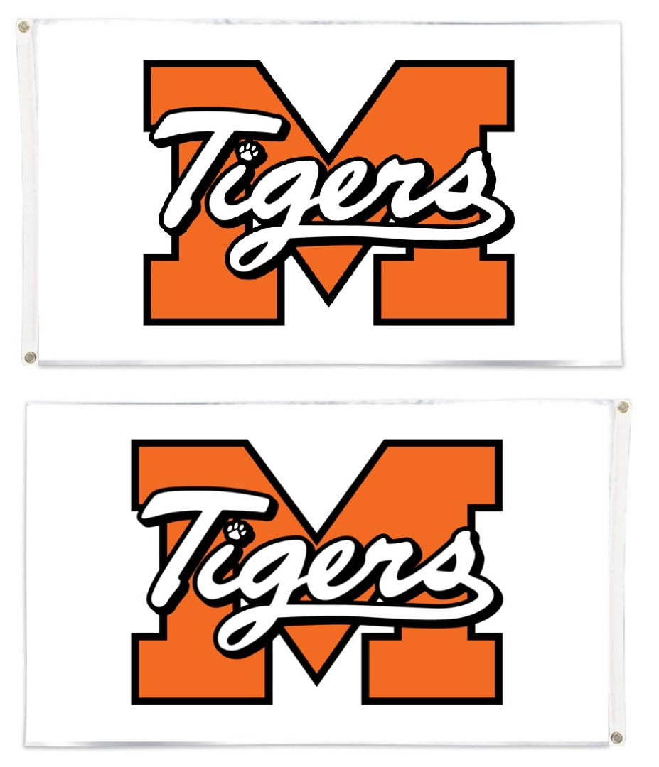 Madrid Tigers 2 Sided 3x5 White Flag heartlandflags