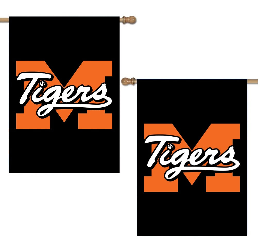 Madrid Tigers 2 Sided Black Banner heartlandflags