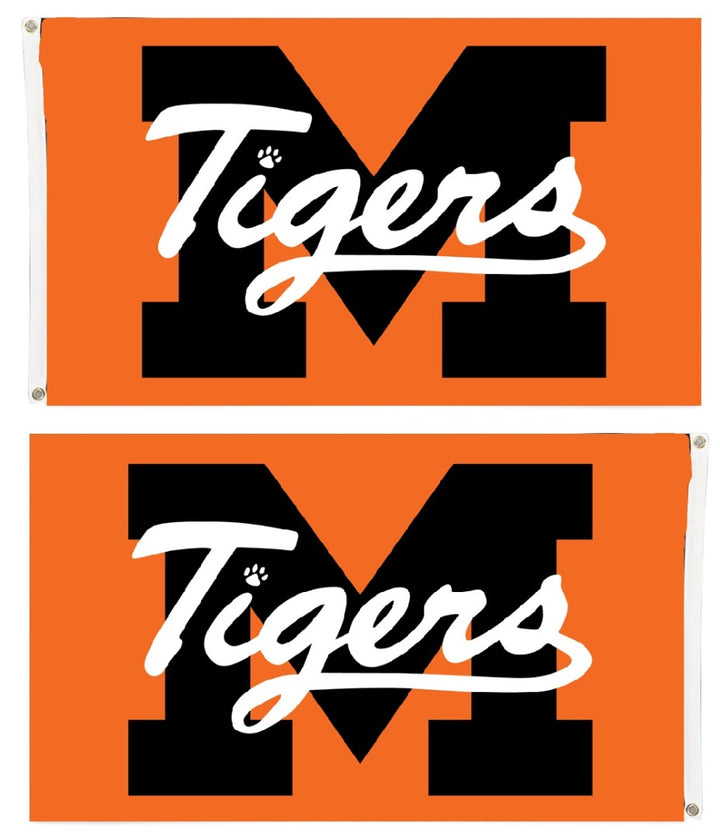 Madrid Tigers 2 Sided Orange 3x5 Flag heartlandflags