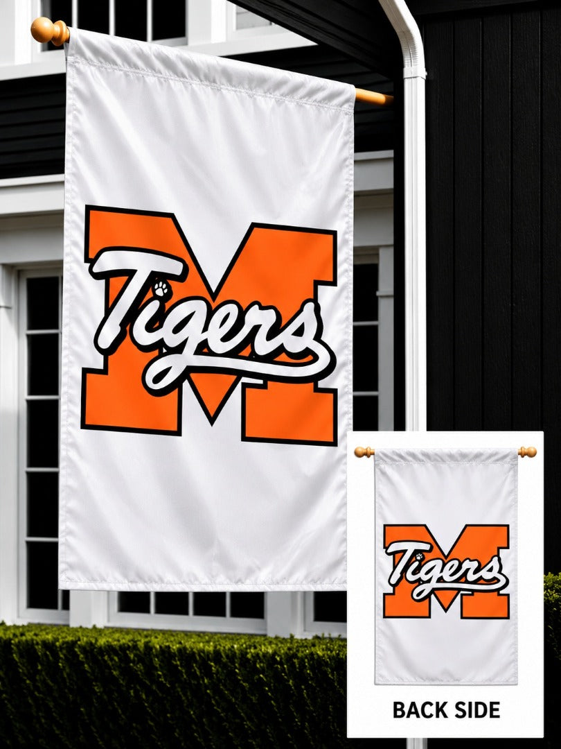 Madrid Tigers 2 Sided White Banner heartlandflags