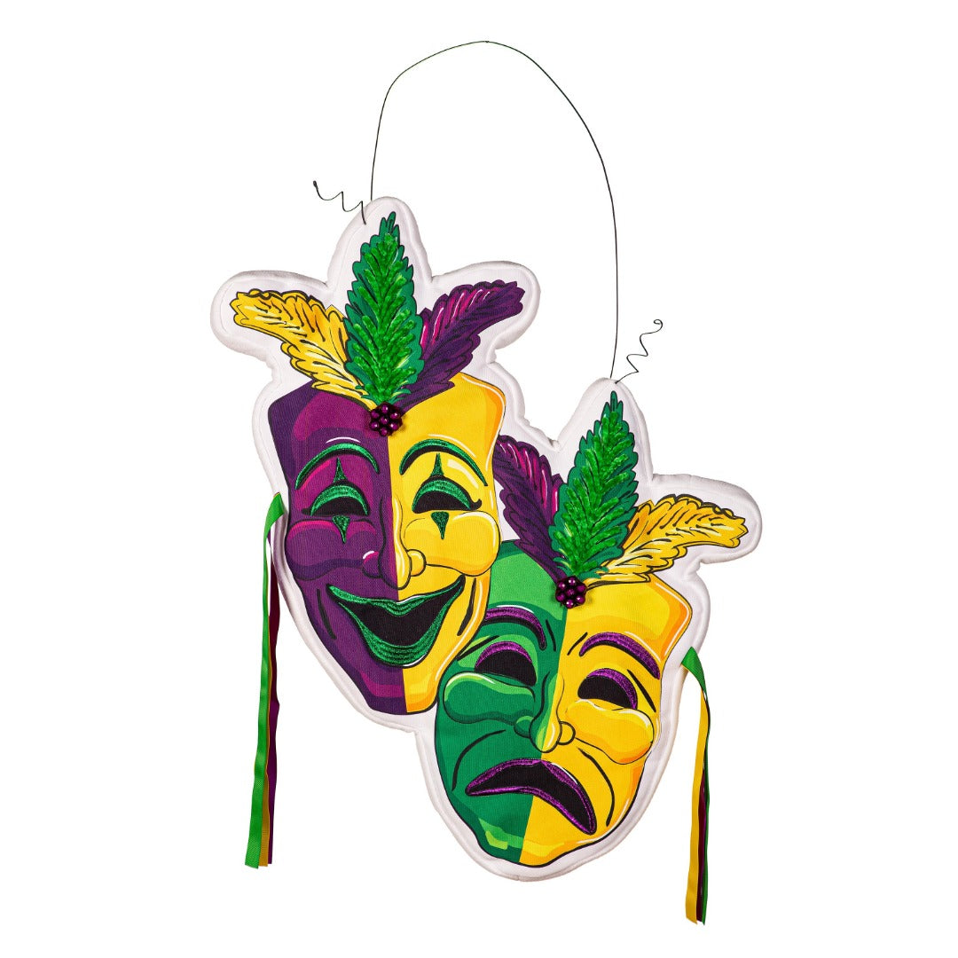 Mardi Gras Theatre Mask Door Decoration heartlandflags