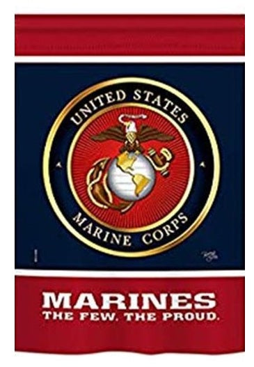 Marines The Few The Proud Garden Flag 2 Sided heartlandflags