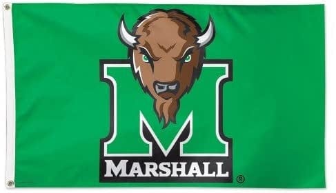 Marshall Thundering Herd Flag 3x5 Green Logo heartlandflags