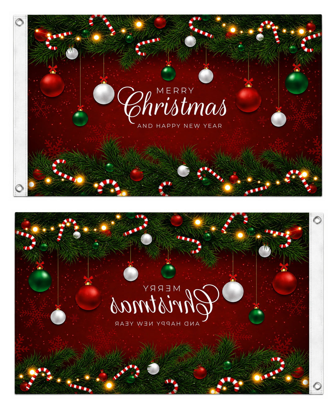 Merry Christmas And Happy New Year 3x5 Flag heartlandflags