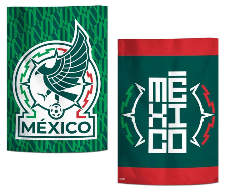 Mexican National Soccer 2 Sided Garden Flag