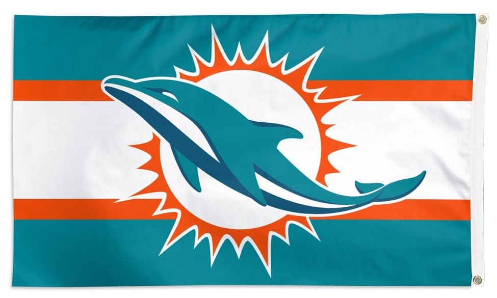 Miami Dolphins Flag 3x5 Home Stripe heartlandflags