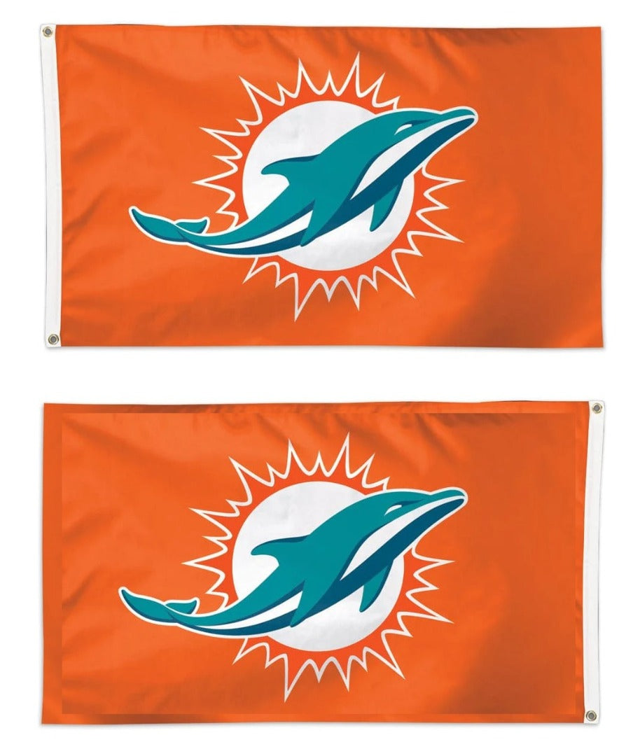 Miami Dolphins Flag 3x5 Orange 2 Sided heartlandflags