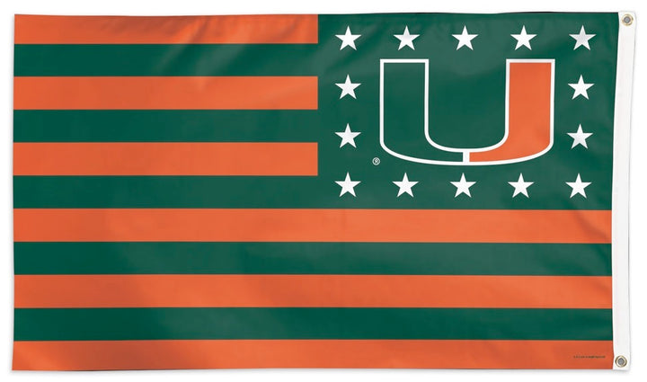 Miami Hurricanes Americana Flag heartlandflags