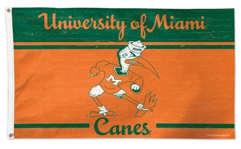 Miami Hurricanes Flag 3x5 Vault Logo Vintage heartlandflags