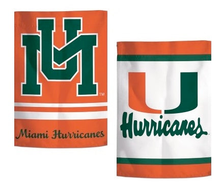 Miami Hurricanes Garden Flag Vault Logo heartlandflags