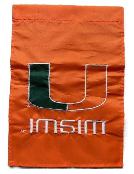 Miami Hurricanes Orange Garden Flag heartlandflags