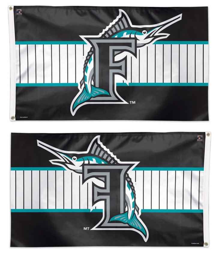 Miami Marlins Flag 3x5 Retro Vintage Throwback Florida heartlandflags