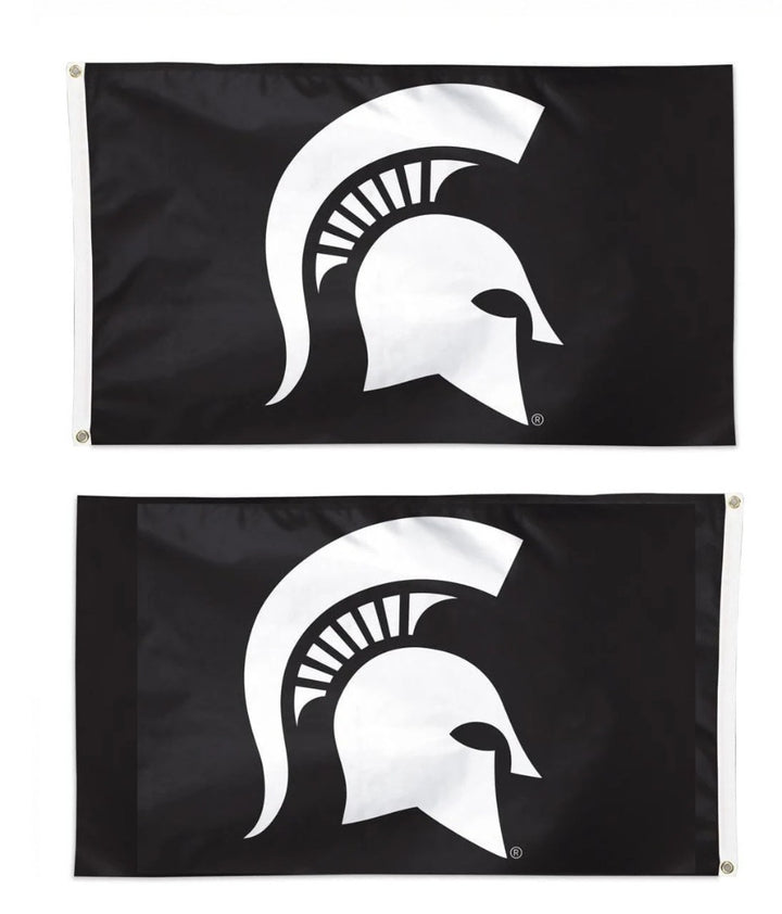 Michigan State 2 Sided Black 3x5 Flag heartlandflags