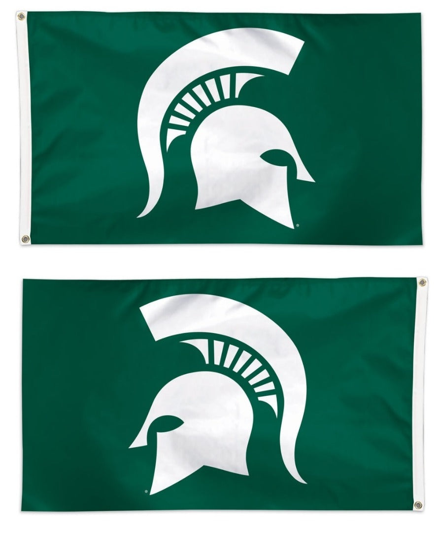 Michigan State Spartans Flag 3x5 Logo Only heartlandflags