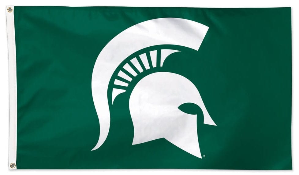 Michigan State Spartans Flag 3x5 Logo Only heartlandflags