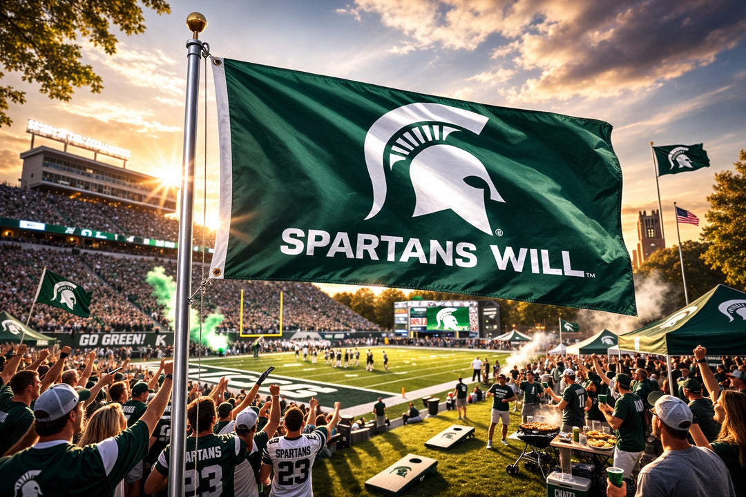 Michigan State Spartans Will 3x5 Flag heartlandflags
