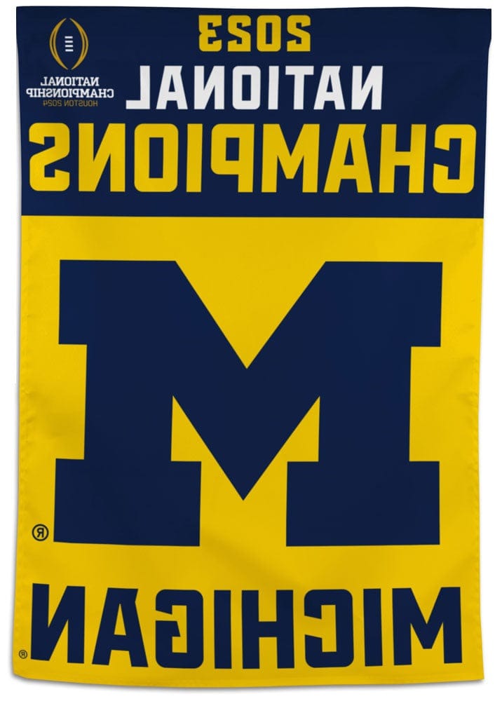 Michigan Wolverines Banner 2023 Football Champions Flag heartlandflags