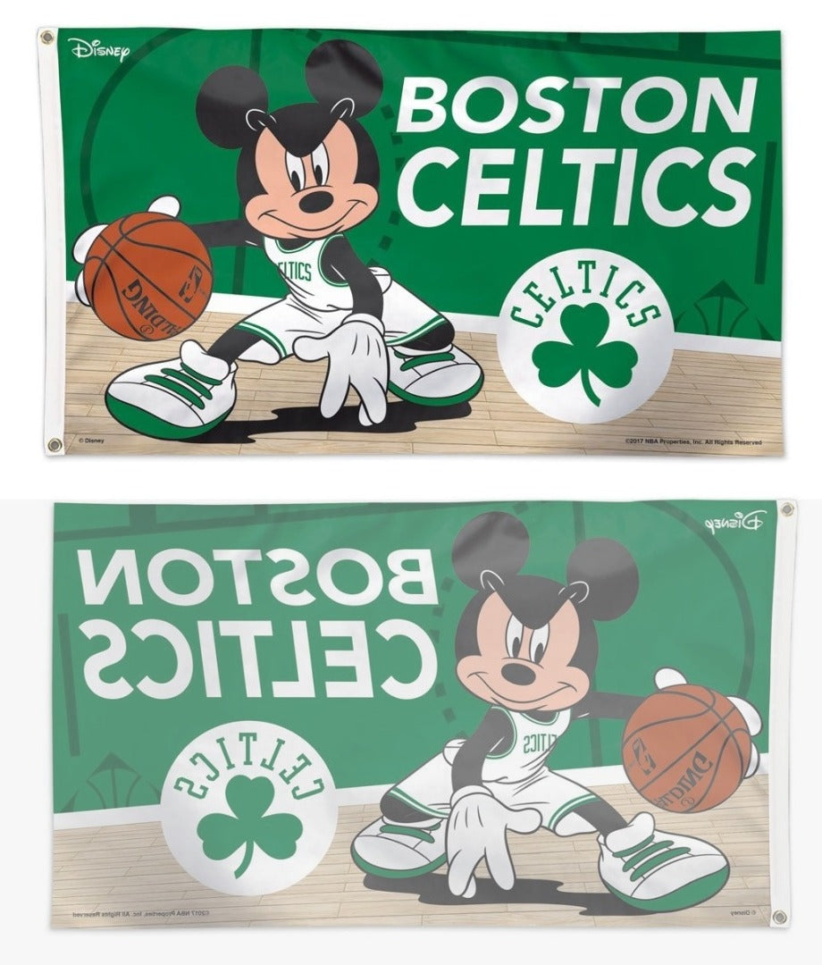 Mickey Mouse Boston Celtics 3x5 Flag Disney heartlandflags