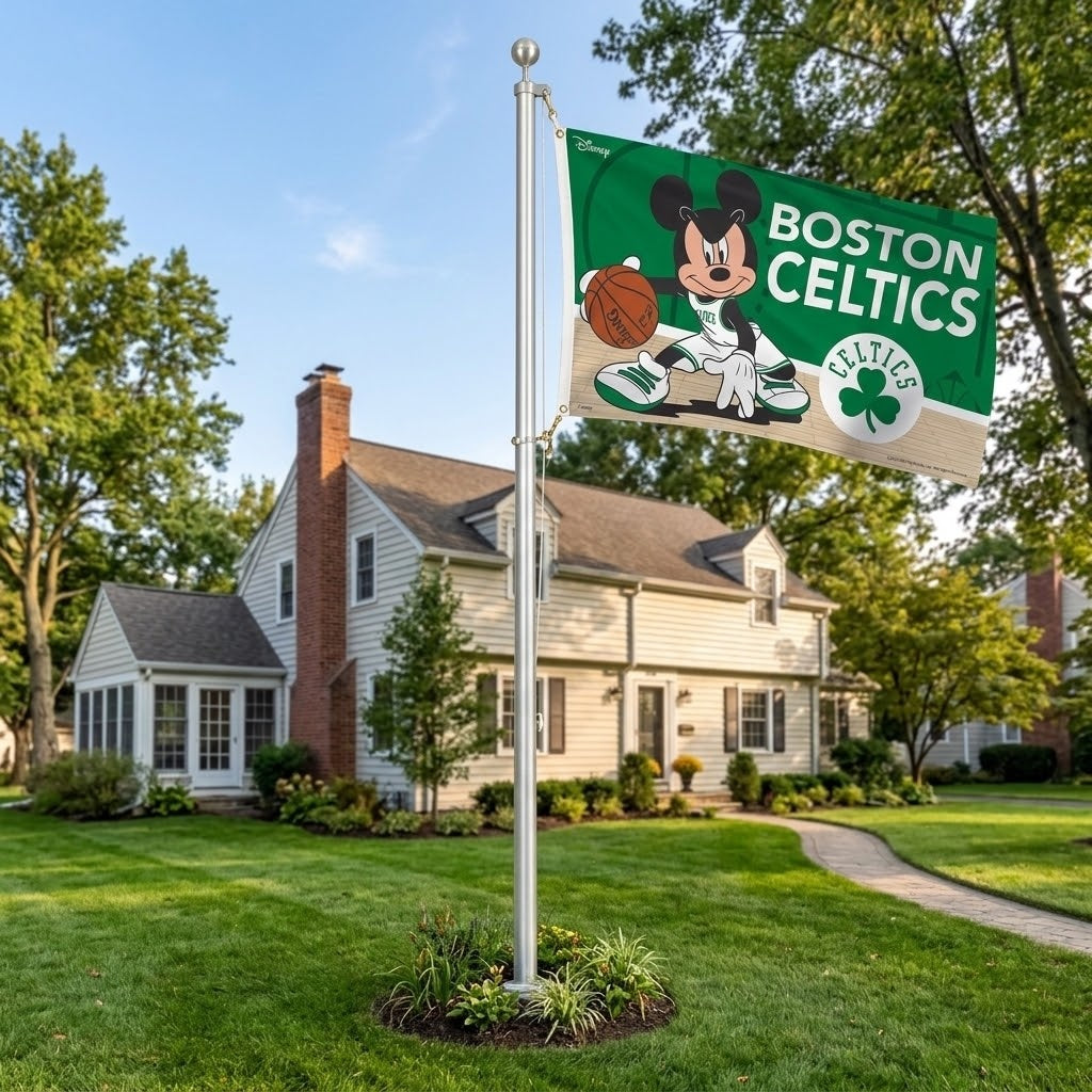 Mickey Mouse Boston Celtics 3x5 Flag Disney heartlandflags